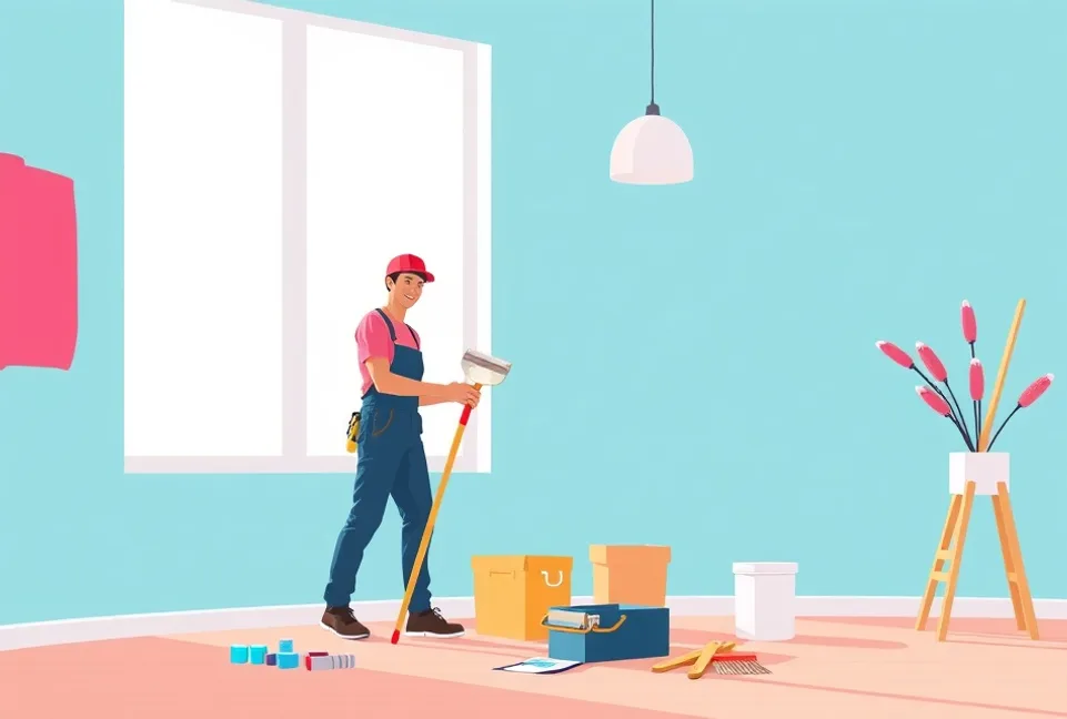 Intérieur rénové après travaux de peinture à Saint-Dizier