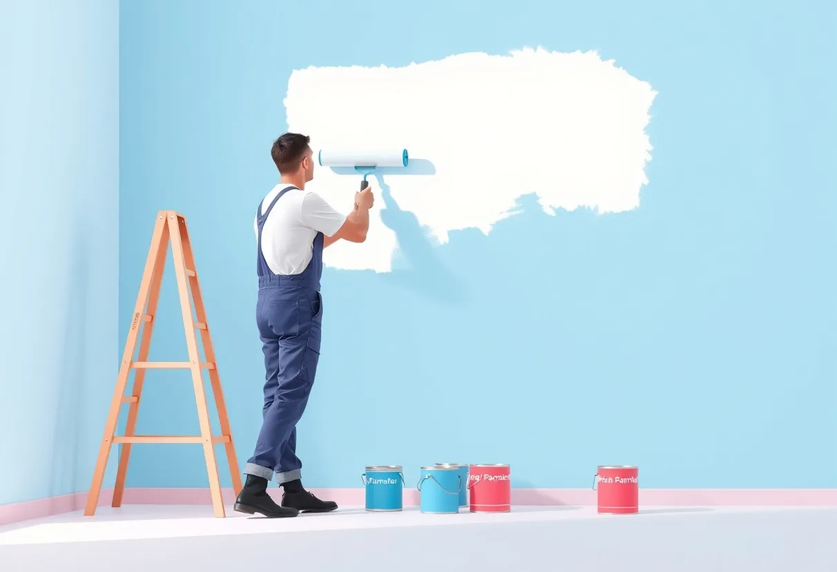 Peintre Saint-Dizier 52100 en intervention sur un chantier